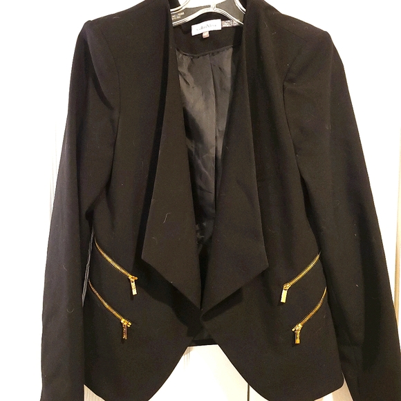 Calvin Klein Blazer black gold zipper - Picture 1 of 4